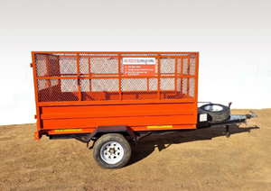 3m Hydraulic Mesh Tip Trailer